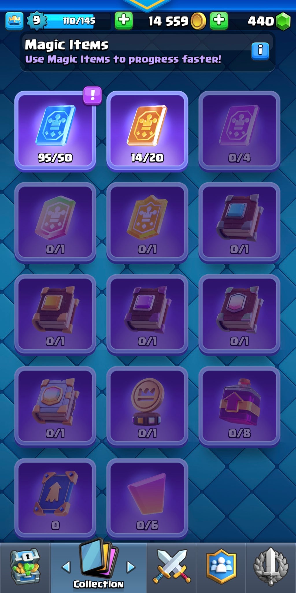 1k Clash Royale Trophy Account