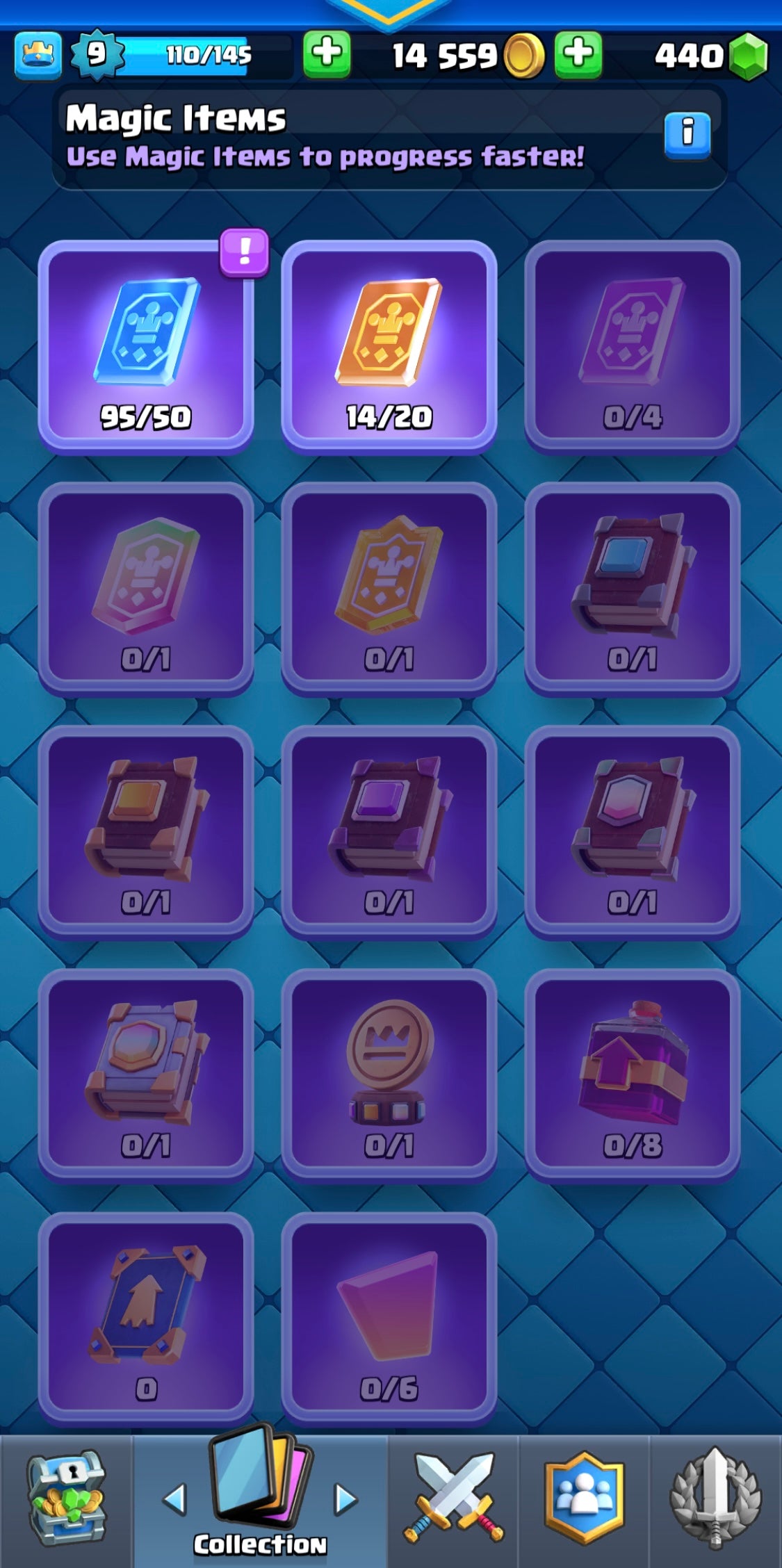 1k Clash Royale Trophy Account