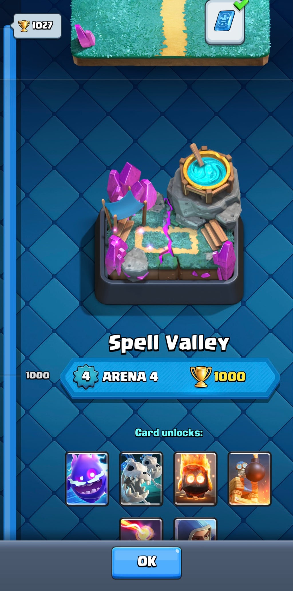 1k Clash Royale Trophy Account