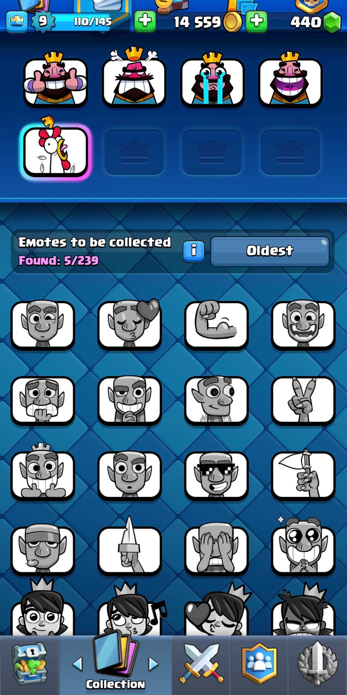 1k Clash Royale Trophy Account