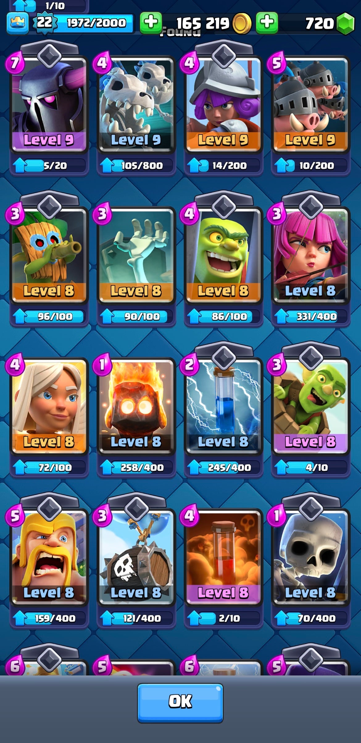 3k Clash Royale Trophy Account