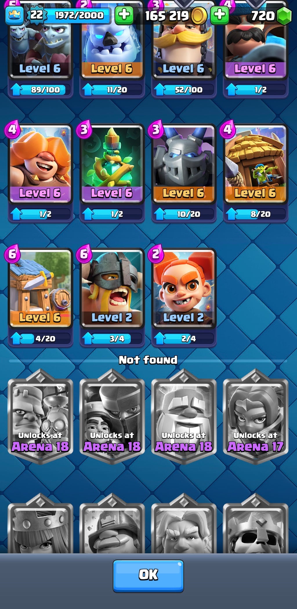 3k Clash Royale Trophy Account