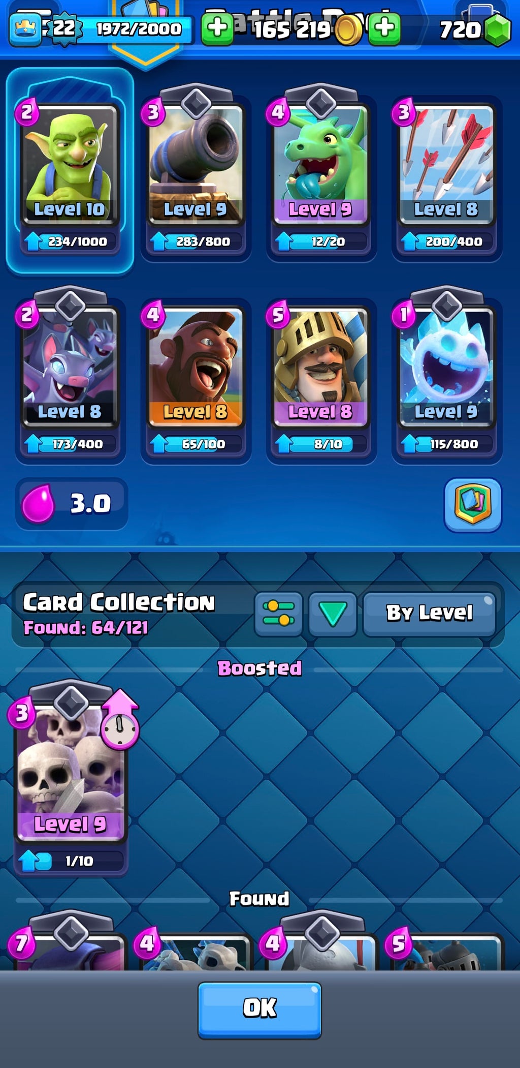 3k Clash Royale Trophy Account