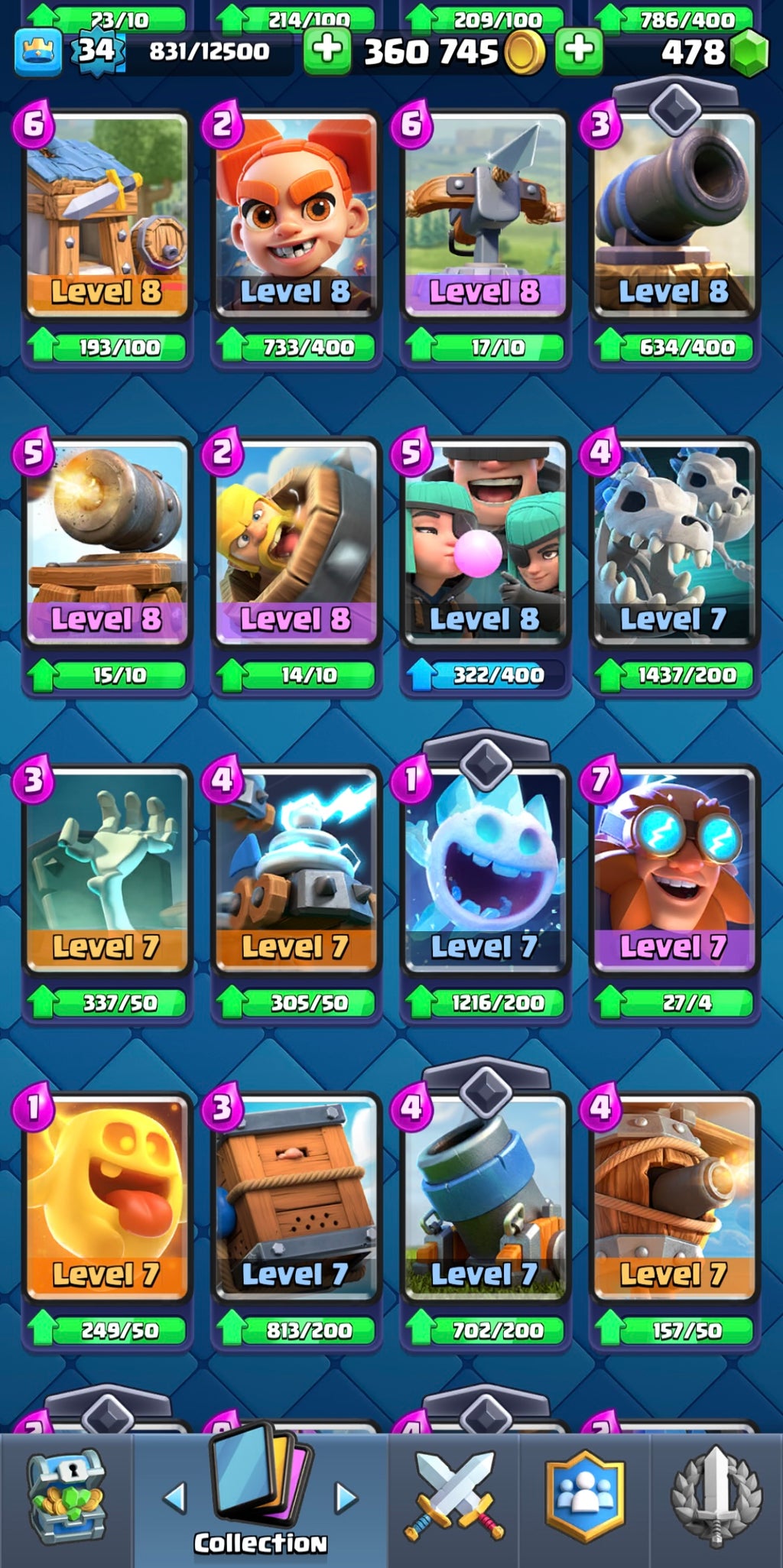 6.5k Clash Royale Trophy Account