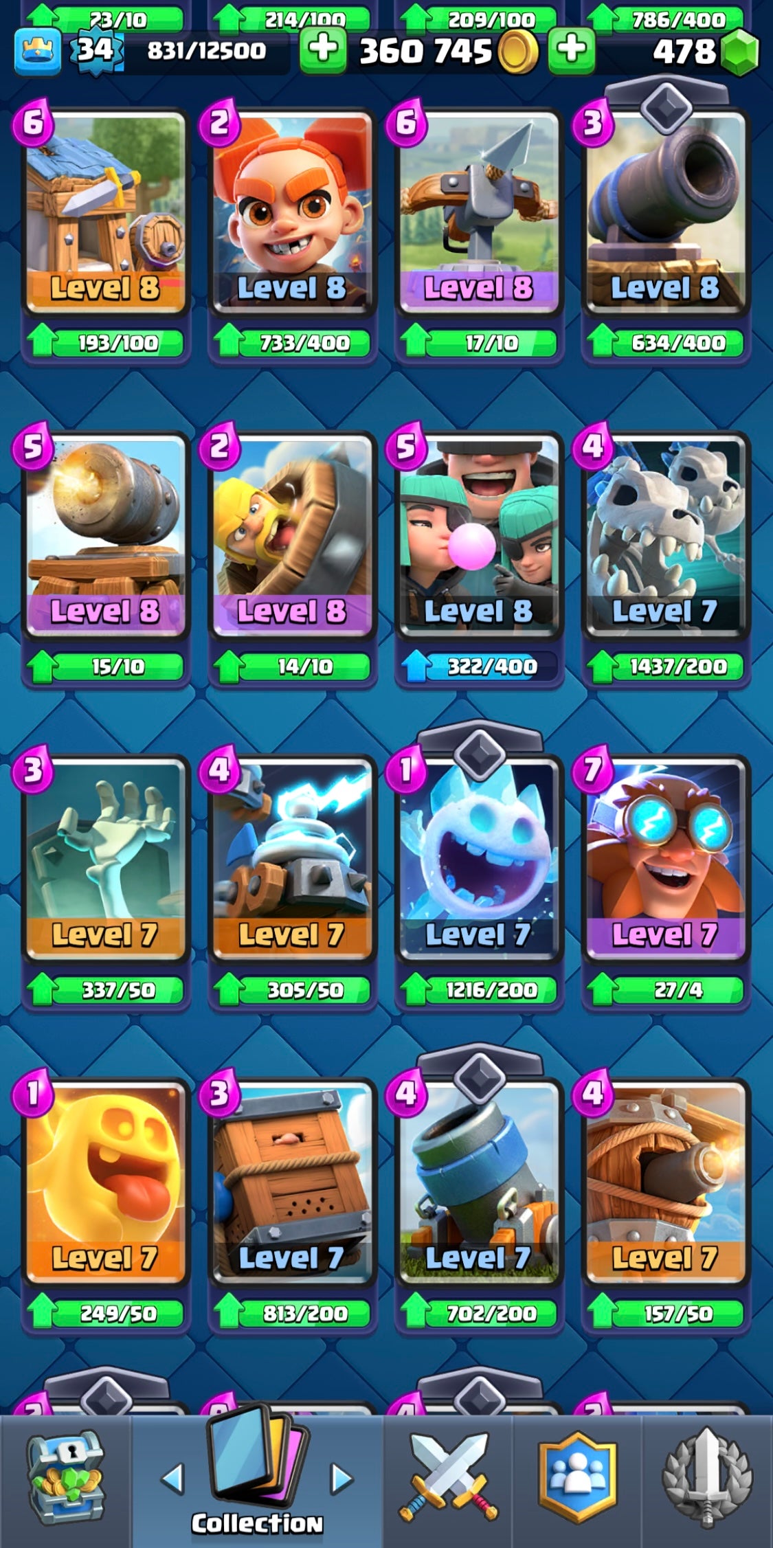 6.5k Clash Royale Trophy Account