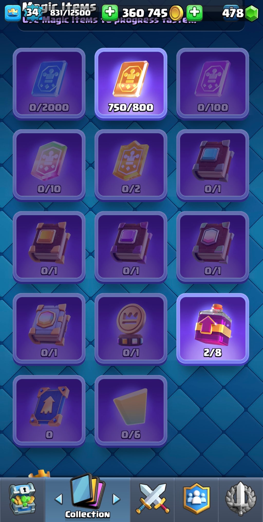 6.5k Clash Royale Trophy Account