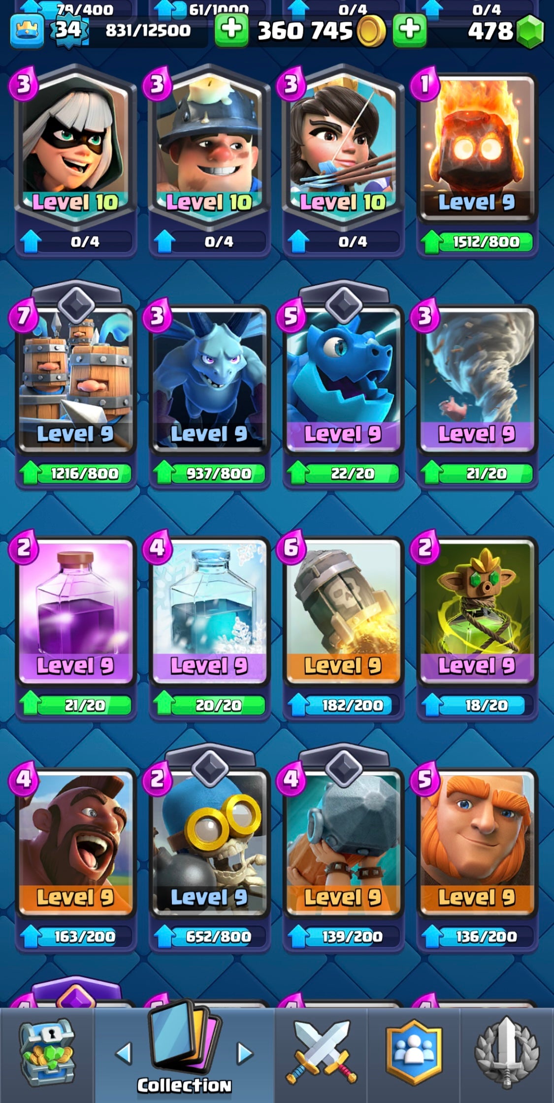 6.5k Clash Royale Trophy Account