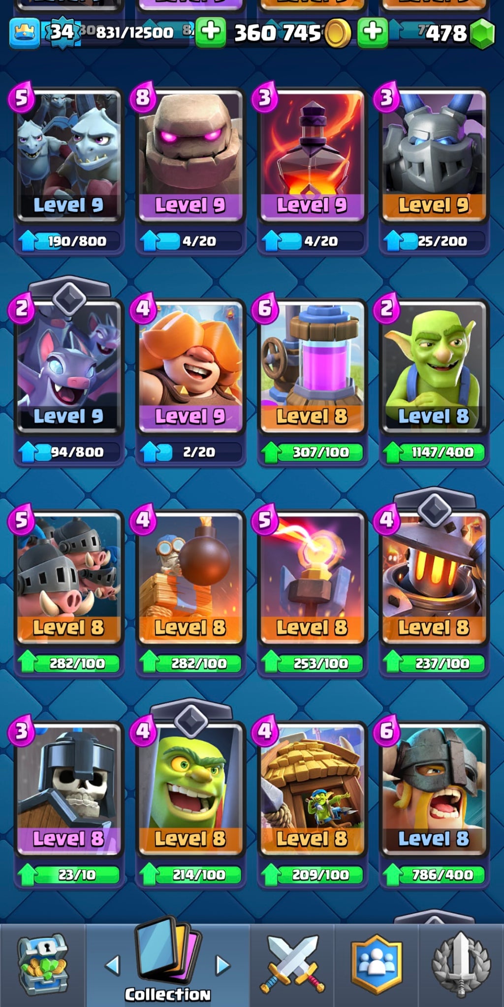 6.5k Clash Royale Trophy Account
